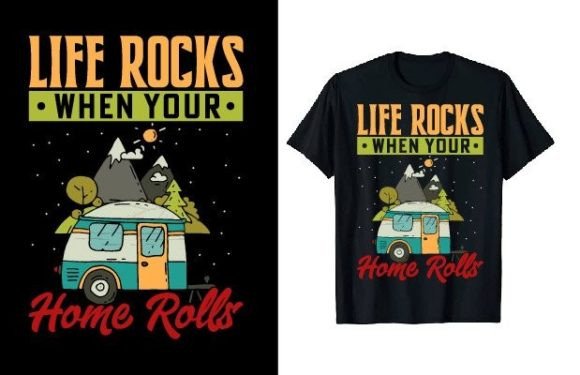 Download Vintage Camper Camping T-shirt Design - Premium Resources